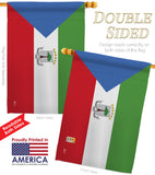 Equatorial Guinea - Nationality Flags of the World Vertical Impressions Decorative Flags HG140077 Made In USA