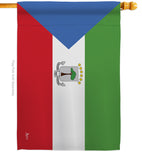 Equatorial Guinea - Nationality Flags of the World Vertical Impressions Decorative Flags HG140077 Made In USA