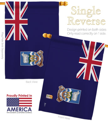 Falkland Islands - Nationality Flags of the World Vertical Impressions Decorative Flags HG140082 Made In USA