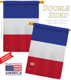 France - Nationality Flags of the World Vertical Impressions Decorative Flags HG140086 Made In USA