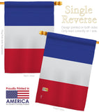 France - Nationality Flags of the World Vertical Impressions Decorative Flags HG140086 Made In USA