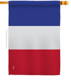 France - Nationality Flags of the World Vertical Impressions Decorative Flags HG140086 Made In USA