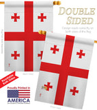 Georgia Republic - Nationality Flags of the World Vertical Impressions Decorative Flags HG140089 Made In USA