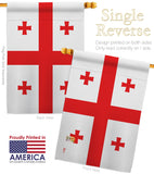 Georgia Republic - Nationality Flags of the World Vertical Impressions Decorative Flags HG140089 Made In USA