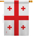 Georgia Republic - Nationality Flags of the World Vertical Impressions Decorative Flags HG140089 Made In USA
