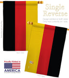 Germany - Nationality Flags of the World Vertical Impressions Decorative Flags HG140091 Made In USA