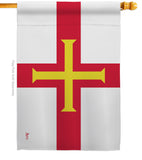 Guernsey - Nationality Flags of the World Vertical Impressions Decorative Flags HG140099 Made In USA