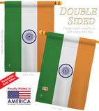 India - Nationality Flags of the World Vertical Impressions Decorative Flags HG140108 Made In USA