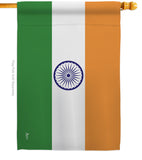 India - Nationality Flags of the World Vertical Impressions Decorative Flags HG140108 Made In USA