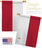 Indonesia - Nationality Flags of the World Vertical Impressions Decorative Flags HG140109 Made In USA