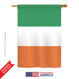 Ireland - Nationality Flags of the World Vertical Impressions Decorative Flags HG140112 Printed In USA