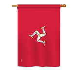 Isle of Man - Nationality Flags of the World Vertical Impressions Decorative Flags HG140115 Printed In USA