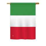 Italy - Nationality Flags of the World Vertical Impressions Decorative Flags HG140117 Printed In USA