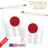 Japan - Nationality Flags of the World Vertical Impressions Decorative Flags HG140121 Printed In USA