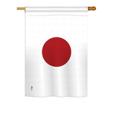 Japan - Nationality Flags of the World Vertical Impressions Decorative Flags HG140121 Printed In USA