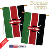 Kenya - Nationality Flags of the World Vertical Impressions Decorative Flags HG140126 Printed In USA