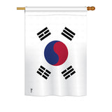 Korea South - Nationality Flags of the World Vertical Impressions Decorative Flags HG140129 Printed In USA