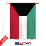 Kuwait - Nationality Flags of the World Vertical Impressions Decorative Flags HG140130 Printed In USA