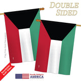 Kuwait - Nationality Flags of the World Vertical Impressions Decorative Flags HG140130 Printed In USA
