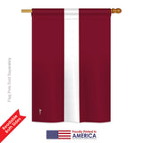 Latvia - Nationality Flags of the World Vertical Impressions Decorative Flags HG140133 Printed In USA