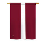 Latvia - Nationality Flags of the World Vertical Impressions Decorative Flags HG140133 Printed In USA