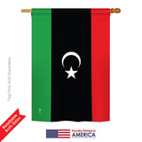 Libya - Nationality Flags of the World Vertical Impressions Decorative Flags HG140137 Printed In USA