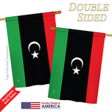 Libya - Nationality Flags of the World Vertical Impressions Decorative Flags HG140137 Printed In USA