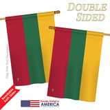 Lithuania - Nationality Flags of the World Vertical Impressions Decorative Flags HG140139 Printed In USA