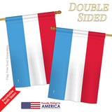 Luxembourg - Nationality Flags of the World Vertical Impressions Decorative Flags HG140140 Printed In USA