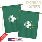 Macao - Nationality Flags of the World Vertical Impressions Decorative Flags HG140141 Printed In USA