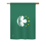 Macao - Nationality Flags of the World Vertical Impressions Decorative Flags HG140141 Printed In USA