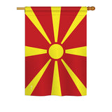 Macedonia - Nationality Flags of the World Vertical Impressions Decorative Flags HG140142 Printed In USA