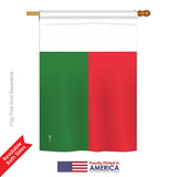 Madagascar - Nationality Flags of the World Vertical Impressions Decorative Flags HG140143 Printed In USA