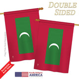 Maldives - Nationality Flags of the World Vertical Impressions Decorative Flags HG140147 Printed In USA