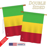 Mali - Nationality Flags of the World Vertical Impressions Decorative Flags HG140148 Printed In USA