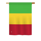 Mali - Nationality Flags of the World Vertical Impressions Decorative Flags HG140148 Printed In USA