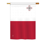 Malta - Nationality Flags of the World Vertical Impressions Decorative Flags HG140149 Printed In USA
