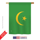 Mauritania - Nationality Flags of the World Vertical Impressions Decorative Flags HG140151 Printed In USA