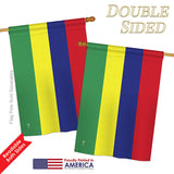 Mauritius - Nationality Flags of the World Vertical Impressions Decorative Flags HG140152 Printed In USA