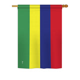 Mauritius - Nationality Flags of the World Vertical Impressions Decorative Flags HG140152 Printed In USA