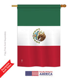 Mexico - Nationality Flags of the World Vertical Impressions Decorative Flags HG140154 Printed In USA