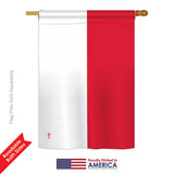 Monaco - Nationality Flags of the World Vertical Impressions Decorative Flags HG140157 Printed In USA