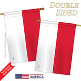 Monaco - Nationality Flags of the World Vertical Impressions Decorative Flags HG140157 Printed In USA