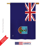 Montserrat - Nationality Flags of the World Vertical Impressions Decorative Flags HG140159 Printed In USA