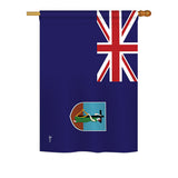 Montserrat - Nationality Flags of the World Vertical Impressions Decorative Flags HG140159 Printed In USA