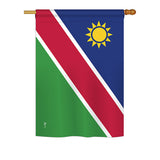Namibia - Nationality Flags of the World Vertical Impressions Decorative Flags HG140162 Printed In USA