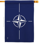 Nato - Nationality Flags of the World Vertical Impressions Decorative Flags HG140164 Made In USA