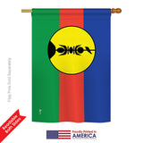 New Caledonia - Nationality Flags of the World Vertical Impressions Decorative Flags HG140167 Printed In USA