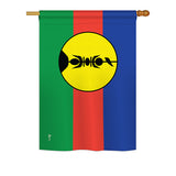 New Caledonia - Nationality Flags of the World Vertical Impressions Decorative Flags HG140167 Printed In USA