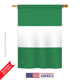 Nigeria - Nationality Flags of the World Vertical Impressions Decorative Flags HG140171 Printed In USA